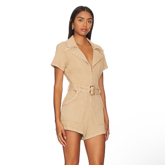 WORN ONCE: Outlaw Romper in Tanline - Picture 2 of 3